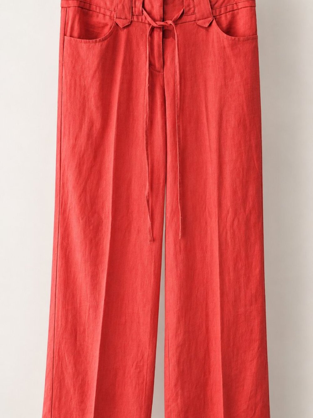 HAVE Coral Linen Blend Wide Leg Pants Size S